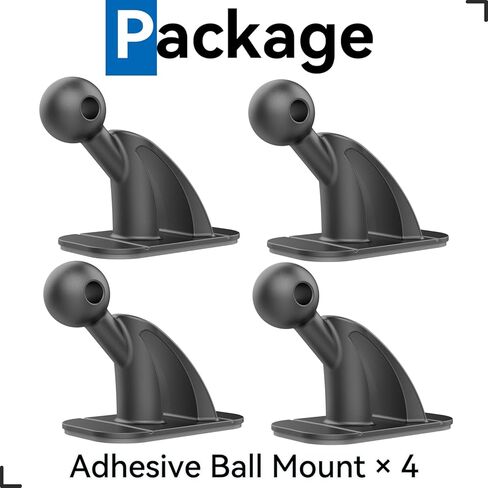 SkyTian 17mm Ball Mount Base, 3 Pack Car Mount Adhesive Replacement for Magnetic Car Phone Holder, Dashboard Sticky Mount Dash Sticker VHB Tape, Black in Kuwait