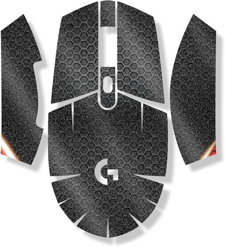 Carbon Fiber Mouse Skin Compatible with Logitech G305 Lightspeed - Teal Marble - Premium 3M Vinyl Protective Wrap Decal Cover - Easy to Apply | Crafted in The USA by MightySkins in Saudi Arabia
