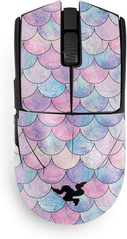 Mouse Skin Compatible with Razer Viper V3 Pro - Mermaid Scales - Premium 3M Vinyl Protective Wrap Decal Cover - Easy to Apply | Crafted in The USA by MightySkins in Saudi Arabia