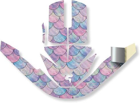 Mouse Skin Compatible with Razer Viper V3 Pro - Mermaid Scales - Premium 3M Vinyl Protective Wrap Decal Cover - Easy to Apply | Crafted in The USA by MightySkins in Saudi Arabia