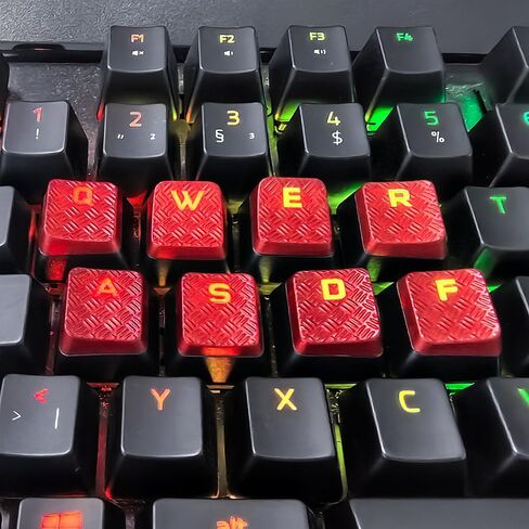 10Keys Backlit Textured Keycaps Replacement for Corsair K100 and K70PRO Mechanical Gaming Keyboard (Silver Grey Hexagonal) in Saudi Arabia