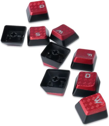 10Keys Backlit Textured Keycaps Replacement for Corsair K100 and K70PRO Mechanical Gaming Keyboard (Silver Grey Hexagonal) in Saudi Arabia