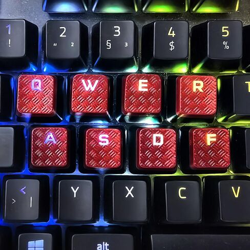 10Keys Backlit Textured Keycaps Replacement for Corsair K100 and K70PRO Mechanical Gaming Keyboard (Silver Grey Hexagonal) in Saudi Arabia