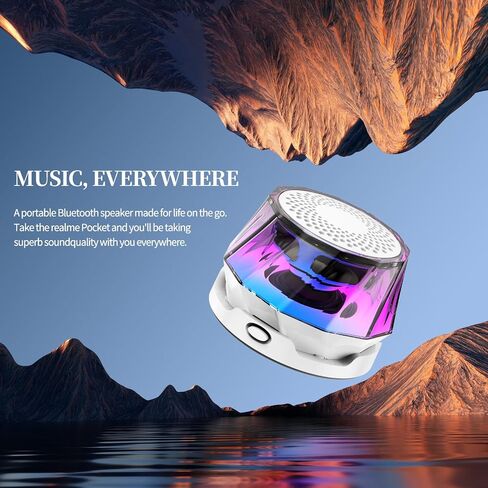 Magnetic Bluetooth Speaker with RGB Light, Cell Phone Stand with Wireless Bluetooth Speaker, for Games, Music - Long Battery Life, HD Sound Quality, Gift for Man/Woman (Pink) in Saudi Arabia