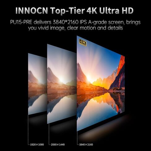 INNOCN 13.3" OLED Portable Monitor 1080P FHD USB C Laptop Monitor HDMI Computer Display HDR Gaming Monitor w/Detachable Stand & Speakers, External Monitor for Laptop PC Mac Tablet PS4 Xbox Switch in Saudi Arabia