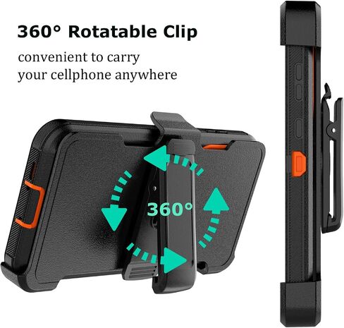 Takfox Galaxy A55 5G Case, for Samsung A55 5G Belt Clip Holster Phone Case with [Built-in Screen Protector] Kickstand Protective Rugged Heavy Duty Shockproof Dustproof Durable Cover-Black/Blue in Saudi Arabia