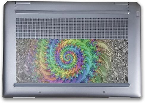 Laptop Skin Compatible with HP Spectre x360 14" (2024) - Purple Airbrush - Premium 3M Vinyl Protective Wrap Decal Cover - Easy to Apply | Crafted in The USA by MightySkins in Saudi Arabia