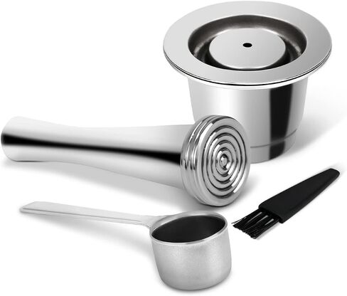LIHONG Stainless Steel Reusable Coffee Pods, Reusable Coffee Capsules, Reusable Espresso Pods Compatible with Original Line in Saudi Arabia