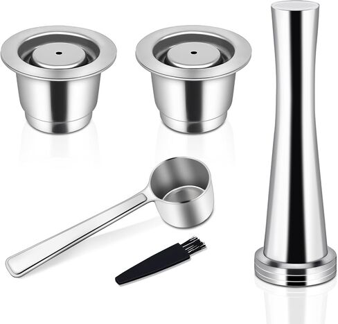 LIHONG Stainless Steel Reusable Coffee Pods, Reusable Coffee Capsules, Reusable Espresso Pods Compatible with Original Line in Saudi Arabia