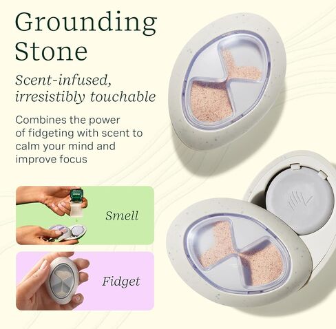 Lifelines Sensory Essentials Travel Set, Includes Pen Diffuser, Grounding Stone Fidget, Everyday Diffuser, and Three Bottles of Lifelines Essential Oil Blend in Travel Case in Kuwait