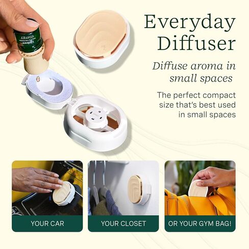 Lifelines Sensory Essentials Travel Set, Includes Pen Diffuser, Grounding Stone Fidget, Everyday Diffuser, and Three Bottles of Lifelines Essential Oil Blend in Travel Case in Kuwait