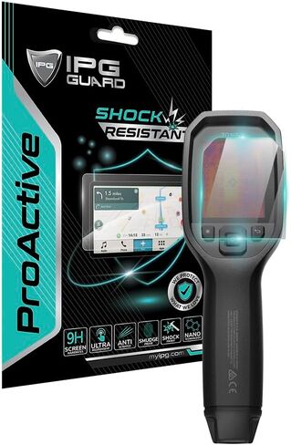 IPG ProActive for Flir T865 - T1020 - TG165-X Thermal Imaging Camera Display 9H Hardness Screen Protector Smooth Glass Touch Ultra Responsive High Clarity Anti Scratch Smudge & Shock Proof Nano Technology Guard (Flir T865) in Saudi Arabia
