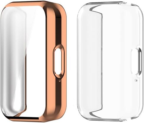 2 Pack NOOETAH TPU Sceen Protector Case Cover Compatible for Samsung Galaxy Fit 3 Watch (Black+Clear) in Saudi Arabia