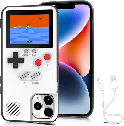 Game Phone Case, 168 Built-in Small Video Games, Black, Compatible with iPhone 6 Plus, 6S Plus, 7 Plus, 8 Plus in Saudi Arabia