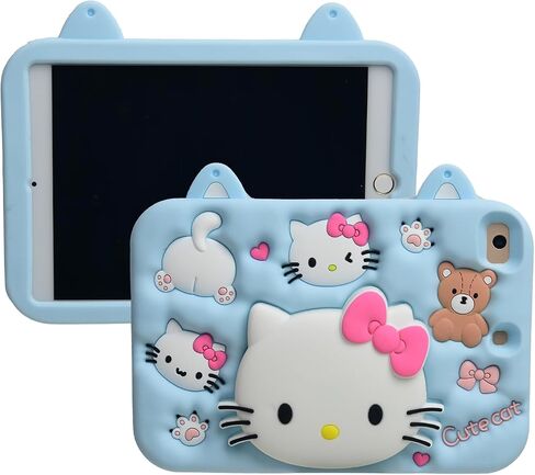 Cartoon Case for iPad Air 6th 11" M2 Case 2024/ Air 5th/4th 10.9" 2022/2020，MONEHOYSY Cute Soft Silicone Kickstand [Drop Proof,Shock Proof] Back Stand Cover Case for Kids Children Girls (Kurom-1) in Saudi Arabia