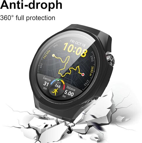for Apple Watch Series 10 42mm screen protector case, Rigid PC shell membrane in one piece, scratch-proof and shock-proof,Ultra-thin in Saudi Arabia