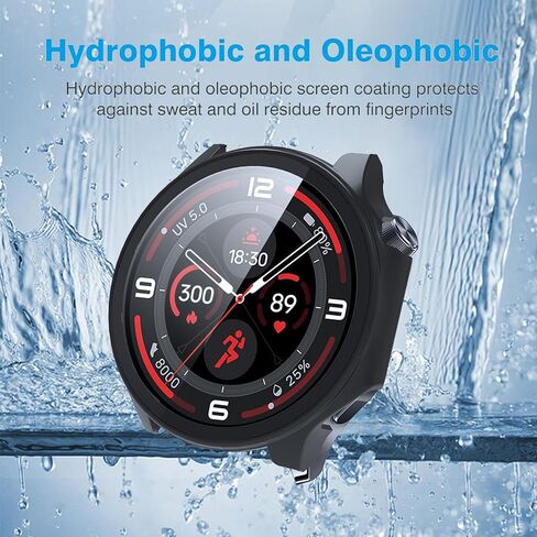 for Apple Watch Series 10 42mm screen protector case, Rigid PC shell membrane in one piece, scratch-proof and shock-proof,Ultra-thin in Saudi Arabia