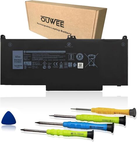 RCVVT Laptop Battery استبدال Dell Precision 7670 7680 7770 7780 Series Notebook NWDC0 0NWDC0 X26RT 0X26RT 965V4 0965V4 T6PFX 451-BCYH 11.55V 83WH 6827MAH in Saudi Arabia