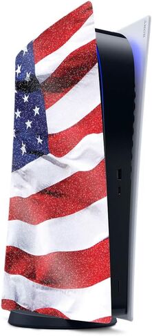 MightySkins Glossy Glitter Gaming Skin for PS5 / Playstation 5 - Dont Tread | Durable High-Gloss Glitter Finish | Easy to Apply and Change Style | Made in The USA in Saudi Arabia