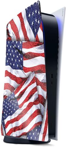 MightySkins Glossy Glitter Gaming Skin for PS5 / Playstation 5 - Dont Tread | Durable High-Gloss Glitter Finish | Easy to Apply and Change Style | Made in The USA in Saudi Arabia