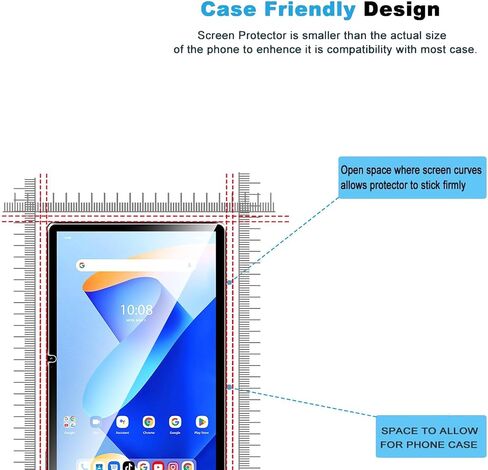 2 Pack Compatible with Xiaomi Poco Pad/Redmi Pad Pro 12.1" Screen Protector,Full Coverage 9H Tempered Glass Film,HD Clear Scratch Resistant,Bubble-Free for Poco Pad Screen Protector… in Saudi Arabia