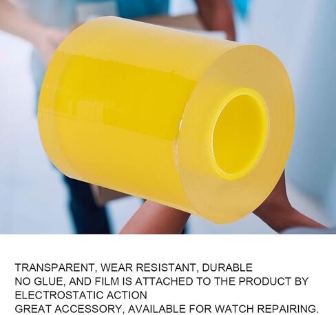 Hapivida Watch Protective Film, 50mm/2in Anti-Static Transparent PVC Protective Film Tape Clear DIY Screen Protective Anti-Fingerprint Film (Transparent) in Saudi Arabia