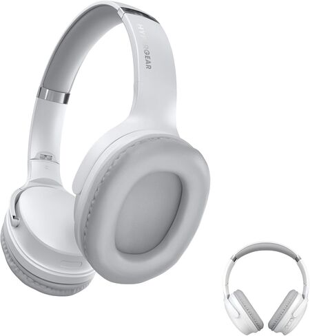 Collapsible Wireless Headphones + HD Stereo Speakers Flip The Ear Cups in for Music Solo Style, Flip The Ear Cups Out for Music in Full Stereo Detail (Black) in Saudi Arabia