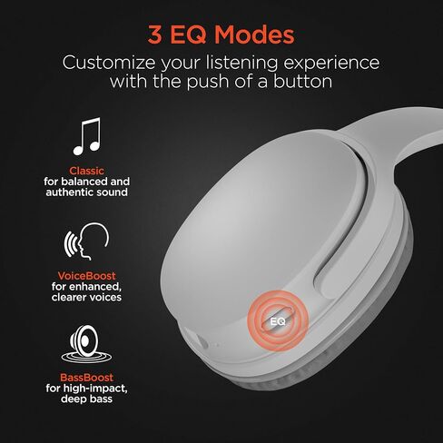Collapsible Wireless Headphones + HD Stereo Speakers Flip The Ear Cups in for Music Solo Style, Flip The Ear Cups Out for Music in Full Stereo Detail (Black) in Saudi Arabia