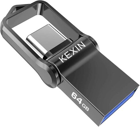 KEXIN 128GB USB C Flash Drive USB 3.0 Metal Dual Drive 128 GB USB Stick Pocket-Size OTG Memory Stick for Type-C Android Smartphones Tablets in Kuwait