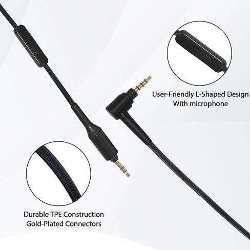 WH-1000XM4 Replacement Headphone Audio Cable for Sony WH-1000XM5 WH-1000XM3 WH-XB910N WH-CH720N WH-CH710N WH-CH700N WH-H900N,Aux Cord for WH-CH520 WH-CH510 MDR-XB950BT MDR-1A MDR-10R Headphones in Saudi Arabia