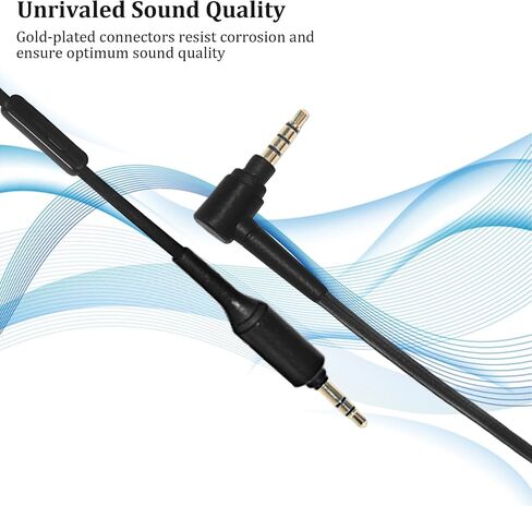 WH-1000XM4 Replacement Headphone Audio Cable for Sony WH-1000XM5 WH-1000XM3 WH-XB910N WH-CH720N WH-CH710N WH-CH700N WH-H900N,Aux Cord for WH-CH520 WH-CH510 MDR-XB950BT MDR-1A MDR-10R Headphones in Saudi Arabia