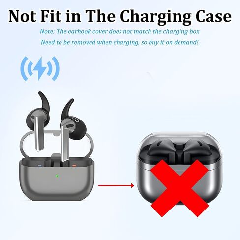 Ear Hooks Covers for Samsung Galaxy Buds 3 Pro, 5 Pairs Sport Ear Tips Covers Silicone Anti-Slip Wingtip Galaxy Buds 3 Pro Earbuds Accessories [Not Fit in The Charging Case] (5 Color Mix) in Saudi Arabia