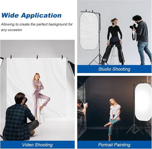 T-Shape Backdrop Stand 8.5 x 6.7ft Multifunction Background Support Stand Kit Adjustable T Shape Background Holder with 3 Spring Clamps for Party, Photography, Video, Studio in Saudi Arabia