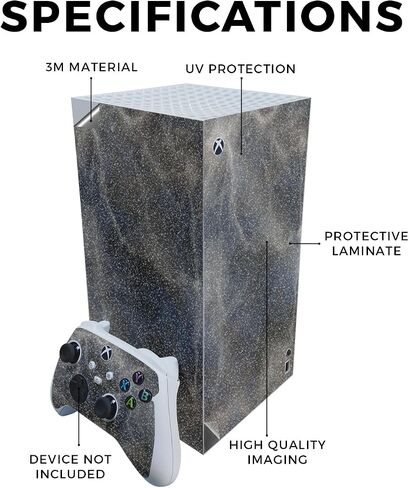 Carbon Fiber Gaming Skin Compatible with Microsoft Xbox Series X Digital Edition Bundle - Blue Modern Camo - Premium 3M Vinyl Protective Wrap Decal Cover | Crafted in The USA by MightySkins in Saudi Arabia