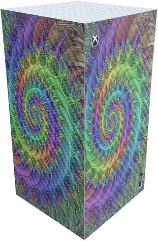 Carbon Fiber Gaming Skin Compatible with Microsoft Xbox Series X Digital Edition Bundle - Blue Modern Camo - Premium 3M Vinyl Protective Wrap Decal Cover | Crafted in The USA by MightySkins in Saudi Arabia