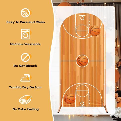 3 Pcs Soccer Arch Backdrop Stand Cover 4ft, 5ft, 6ft Spandex Fitted Sports Theme Birthday Arch Cover Photo Background Props for Birthday Party Decoration in Saudi Arabia