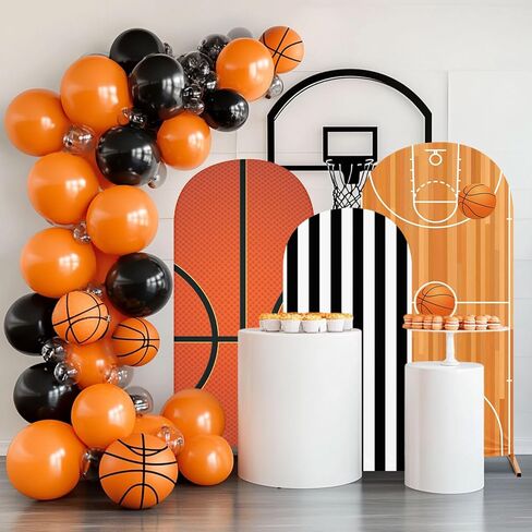3 Pcs Soccer Arch Backdrop Stand Cover 4ft, 5ft, 6ft Spandex Fitted Sports Theme Birthday Arch Cover Photo Background Props for Birthday Party Decoration in Saudi Arabia