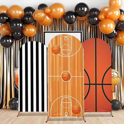 3 Pcs Soccer Arch Backdrop Stand Cover 4ft, 5ft, 6ft Spandex Fitted Sports Theme Birthday Arch Cover Photo Background Props for Birthday Party Decoration in Saudi Arabia