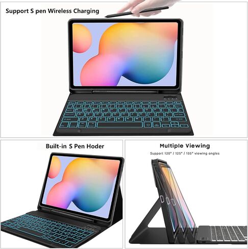 حالة لوحة المفاتيح لـ Samsung Galaxy Tab S6 Lite 10.4 "بوصة | 2024/2022/2020 طراز (SM-P610/P613/P615/P619) in Saudi Arabia