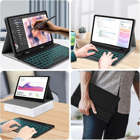 حالة لوحة المفاتيح لـ Samsung Galaxy Tab S6 Lite 10.4 "بوصة | 2024/2022/2020 طراز (SM-P610/P613/P615/P619) in Saudi Arabia