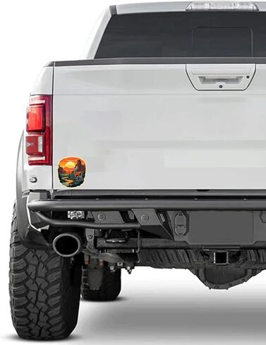 الجبال الجمالية ملصق الغزلان غروب الشمس للغيتار ، لوح التزلج ، زجاجات المياه ، الكمبيوتر المحمول ، ملصق ملصق فينيل مقاوم للماء 5 بوصة (التصميم 4) in Kuwait