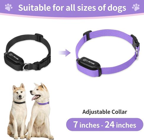 Dog Training Collar, 3300Ft Range Anti Bark Collar, Security Lock & Flashlight, Rechargeable & Reflective Barking Collar, IPX7 Waterproof e Collar for 5-120lbs Small Medium Large Dogs (2 Pack) in Saudi Arabia