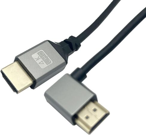 Seadream 4K Angled Coiled HDMI Cable,Coiled Left Angled HDMI Male to Male Spring Cable,HDMI 2.0 18Gbps Cord Extension Converter HDTV Support 3D,4K,Stretched Length Up to 7.8FT(2.4M) in Saudi Arabia