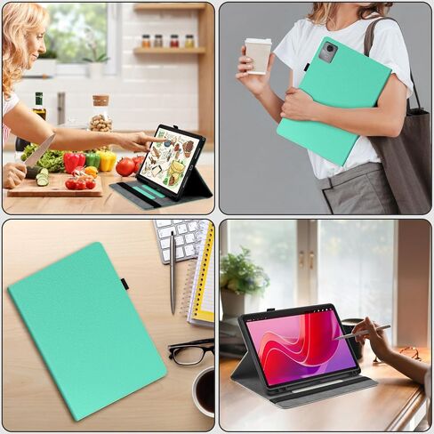 حالة detuosi لـ Lenovo Tab M11/Tab K11 Lte 11 "2024 TB-330FU/TB-330XU Tablet ، غطاء ورق كبير مع حامل القلم ، ظهر TPU الناعم ، النوم التلقائي/الاستيقاظ ، حاملان للزاوية ، 3 فتحات بطاقة in Saudi Arabia