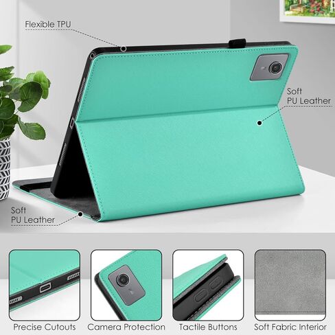 حالة detuosi لـ Lenovo Tab M11/Tab K11 Lte 11 "2024 TB-330FU/TB-330XU Tablet ، غطاء ورق كبير مع حامل القلم ، ظهر TPU الناعم ، النوم التلقائي/الاستيقاظ ، حاملان للزاوية ، 3 فتحات بطاقة in Saudi Arabia