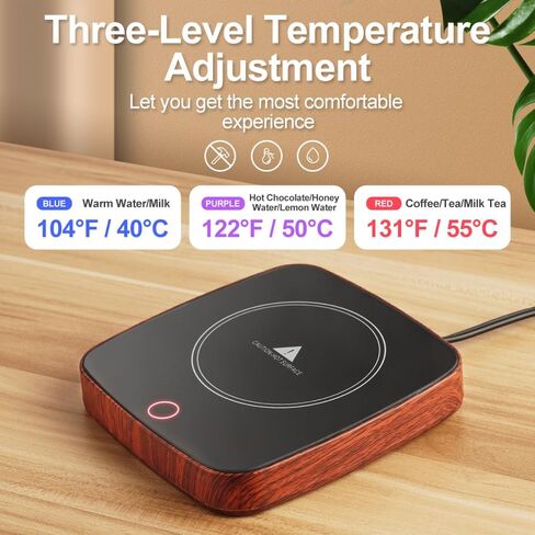 Coffee Mug Warmer Waterproof Smart Cup Warmer with 3 Temperature Setting for Warming & Heating Coffee, Beverage, Milk, Tea and Hot Chocolate (Green) in Saudi Arabia