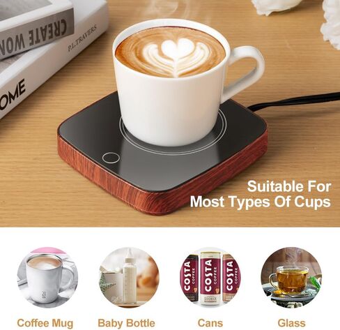 Coffee Mug Warmer Waterproof Smart Cup Warmer with 3 Temperature Setting for Warming & Heating Coffee, Beverage, Milk, Tea and Hot Chocolate (Green) in Saudi Arabia