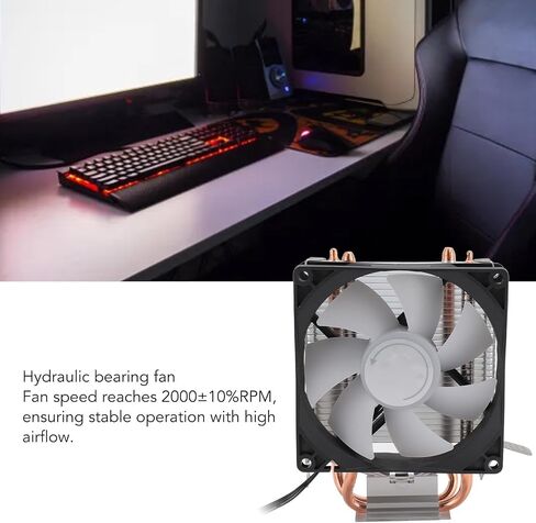 CPU Universal Cooler, for AMD Am2, AM4, and AMD3 S-754 939 940, for Intel LGA 775 1150 1151 1155 1156 1200 1700 1356 1366 (Non Luminous Version) in Saudi Arabia