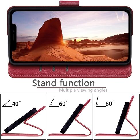 لـ iPhone 13 Pro Max 6.7 "حالة الهاتف [RFID حظر الجلود] ، [3 فتحة بطاقة الائتمان] Flip Folio Book Protector ، حالات حامل الحامل ، الرجال من أجل Apple 13 Wallet Wallet ، Rose Gold in Kuwait