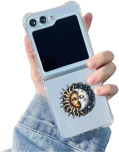 for Samsung Galaxy Z Flip 6 Case Creative Horror Halloween Scary Spooky Goth Gothic Funny Unique Cute Case Hard Plastic PC Crystal Clear Phone Case for Samsung Galaxy Z Flip 6 (Skull) in Saudi Arabia